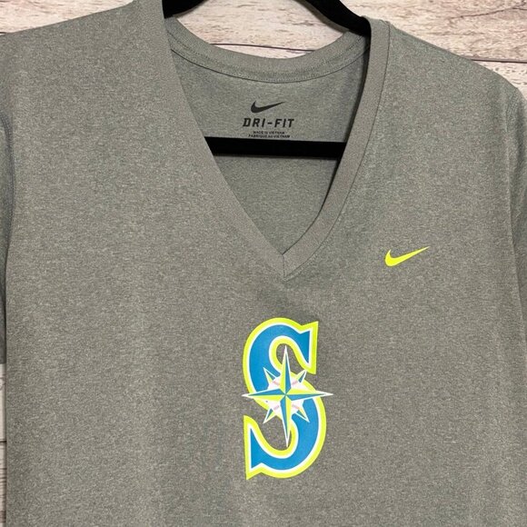 Nike DriFit Seattle Mariners Short Sleeve Shirt Medium - Picture 3 of 5